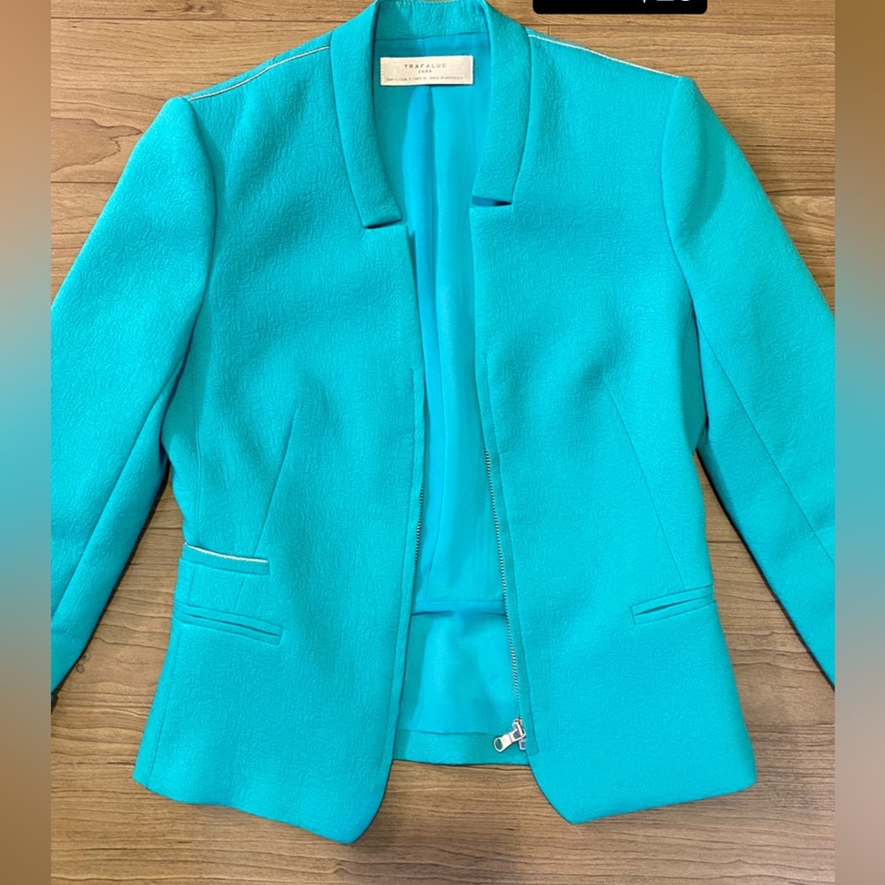 COPY - Zara blazer turquoise